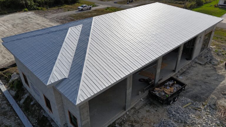 Metal roofing installation on a Southwest Florida home
